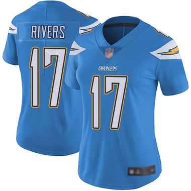 Los Angeles Chargers NFL Football Philip Rivers Electric Blue Jersey Women Limited 17 Alternate Vapor Untouchable